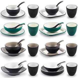 三聚氰胺彷瓷火锅餐厅餐桌四件套酒店餐厅餐具餐厅塑料盘子，杯子