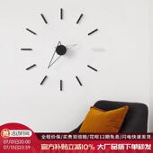 沙发背景墙装 饰钟表挂钟客厅家用时尚 北欧轻奢时钟挂墙创意现代风