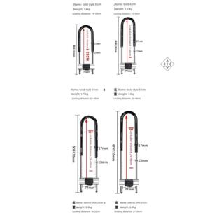 简约大门锁店门锁u型锁店铺长条工具商铺个性门面房老式挂锁简单