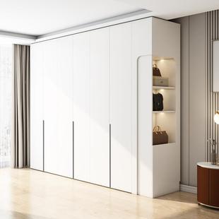 ENF级衣柜家用卧室简约现代成品柜子一门到顶组合实木欧松板衣橱