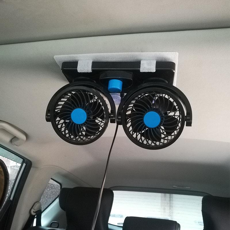 车载风扇12v24v大货车吸顶强力静音大风力制冷汽车内用小电风扇