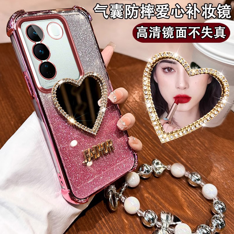 vivos16e手机壳viv0S16e保护套硅胶5G镜子V2239A带钻女款外壳防摔