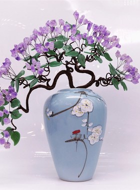 天然水晶招财树红玉髓店铺客厅摇钱装饰礼品开业乔迁家居摆件简约