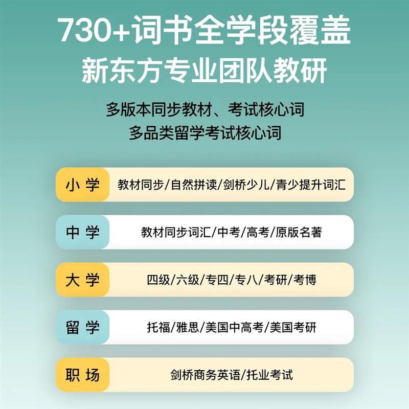 新东方单词通Pro单词学习机限时赠保护套+挂绳 小学初中高中大学图片