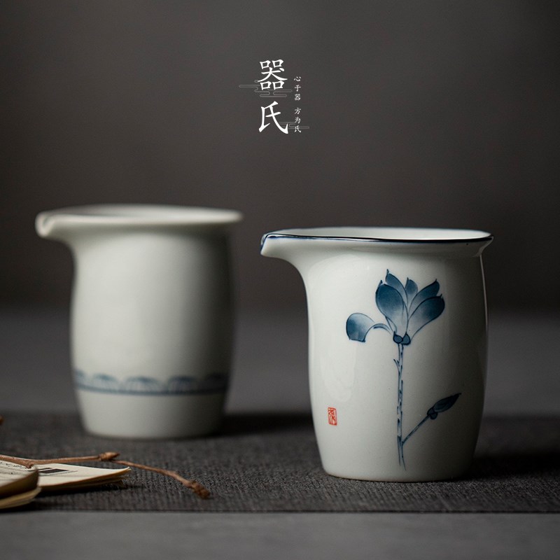 器氏 手绘公道杯匀杯陶瓷茶海倒茶器功夫茶具简约家用分茶器公杯