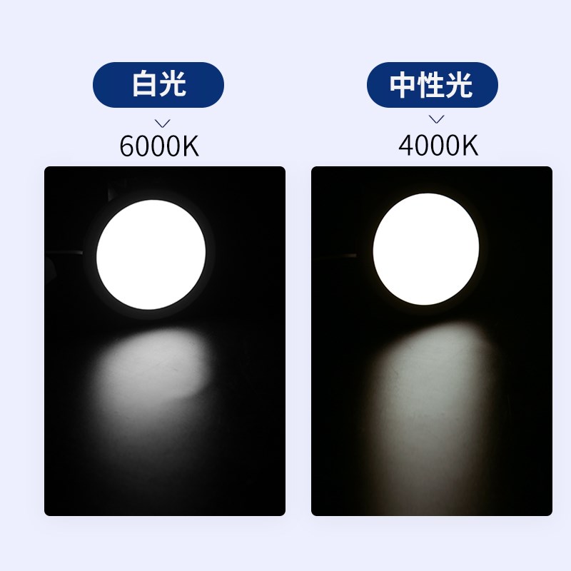 led筒灯8寸24w天花灯12瓦17嵌入式15超薄18孔19 16开孔20cm21公分