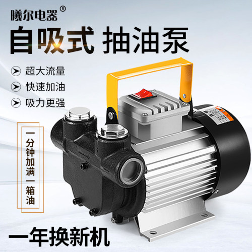 电动抽油泵12V24V220V大功率550W柴油泵大流量自吸泵齿轮泵加油机