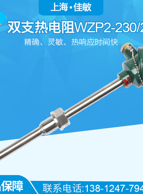 双支热电阻WZP2-230,WZP2-231上海自动化仪表三厂-200-420PT100