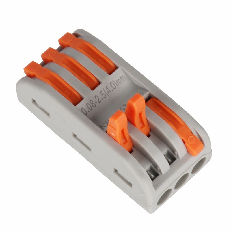 快速接线端子连接器免胶布PCT-223多功能电线快速分线器三进三出