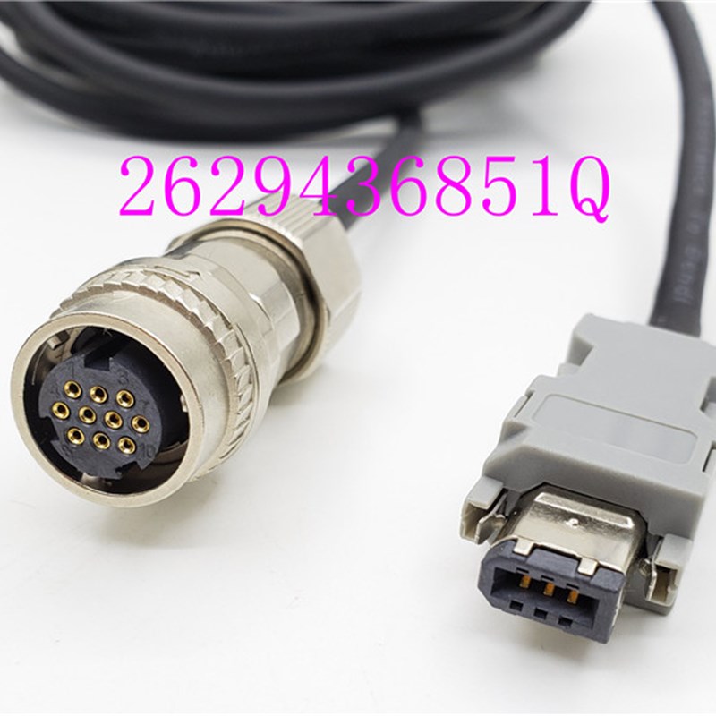 SYNTEC新代伺服电机编码线 动力线4芯 S08-AM3-60-E12-F4 新代1KW