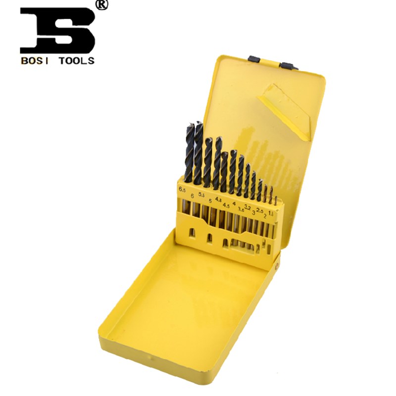 波斯直柄麻花钻头组套 木工钻头金属钻头 石工 13件19件25件