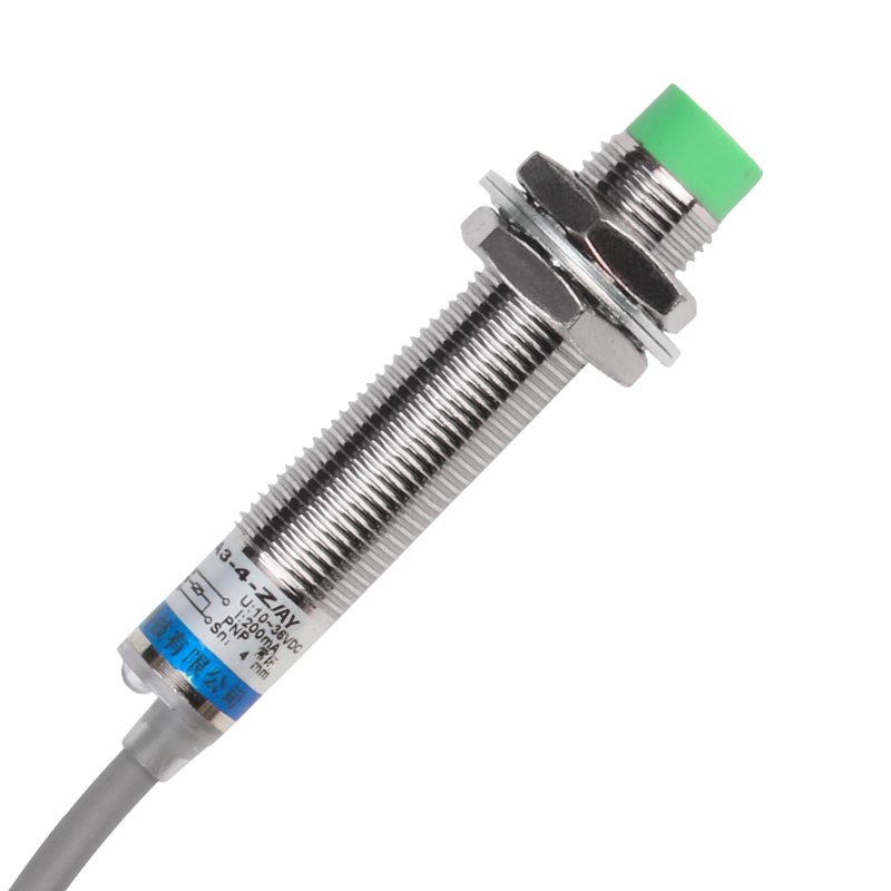 M12接近开关LJ12A3-4-Z/AY金属感应开关限位传感器PNP三线常闭24v