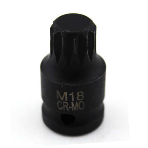 台湾工具 M18套筒批头 内12角扳手 长42MM 1/2寸CR-M
