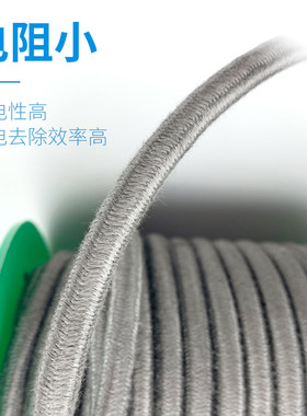 SUODEE/索电印刷分切复合机3mm/6mm静电绳静电释放绳弹性静电导绳