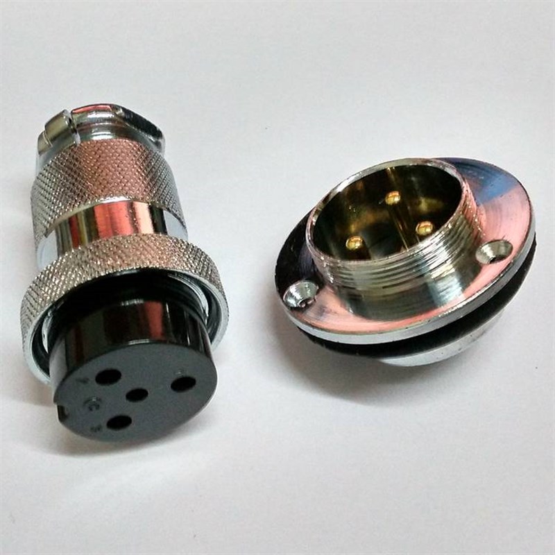 航空插头GX30连接器DF30 2芯3芯4芯5芯6芯7芯8芯10法兰盘插座30MM