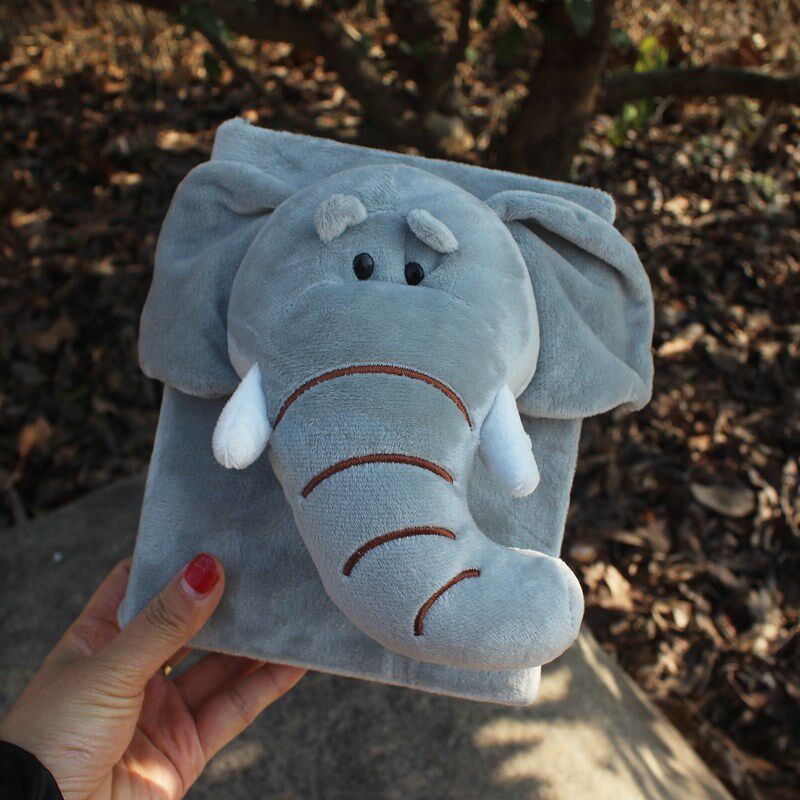 创意个性毛绒相册本7寸大象兔子立体动物影集可拆卸5R相簿小礼物