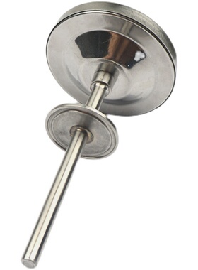 轴向双金属温度 表盘100mm 材质316L &Phi;8*60mm 0-120&deg;C 卡