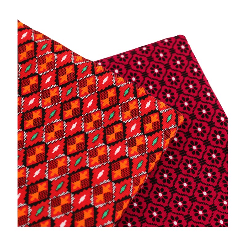 复古纯棉21条灯芯绒细条绒布料 全棉做衣服鞋面的红色格子面料