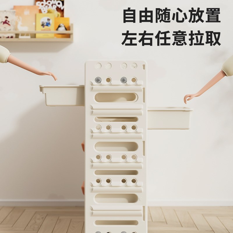 儿童衣柜宝宝儿童置物玩具架婴儿喂养台多层家用储物柜绘本书架