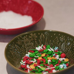 bloomingville圣诞餐具装饰餐盘杯子碗可爱姜饼人零食罐陶瓷礼物