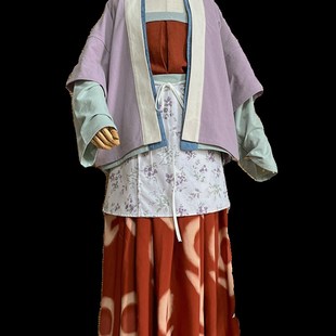 熹言 男女童汉服拍照摄影种田文宋制国风田耕纪表演衣服2