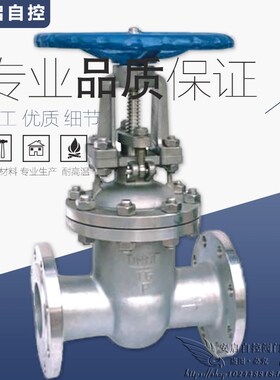 Z41W-40P化工高温高压蒸汽导热油304/316不锈钢法兰闸阀DN15-300