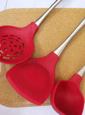 台湾Armada耐高温硅胶煎铲锅铲煎蛋铲漏铲姜妍同款厨具家用炒菜勺