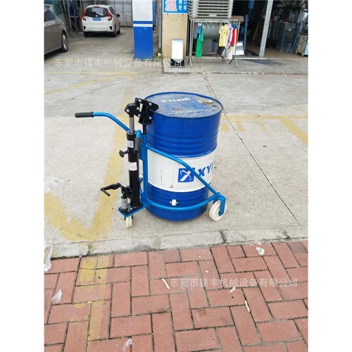油桶运输车 铁桶搬运车 手动液压油桶车 简易圆桶搬运车