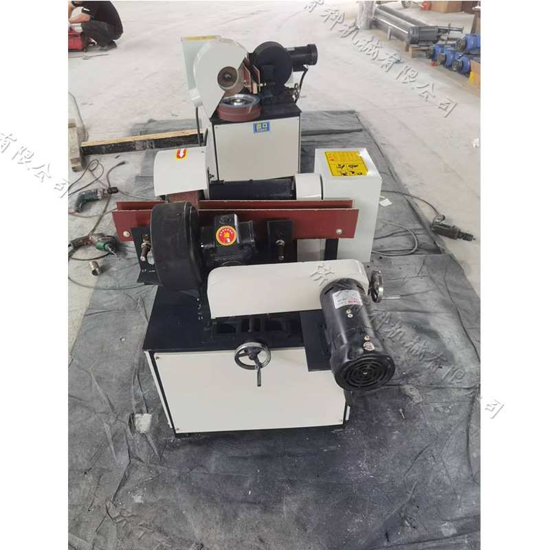 直径100mm管料外圆抛光机五金配件圆棒砂光机钢管外壁翻新除锈机