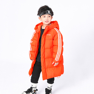 康衣儿童套装亲子装羽绒服中长版加厚男童羽绒服休闲女童一家三口