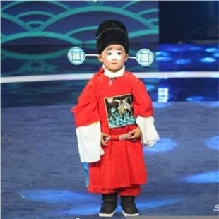 七品芝麻官儿童戏剧戏服演出服幼儿园京剧戏曲丑角服装县官官衣