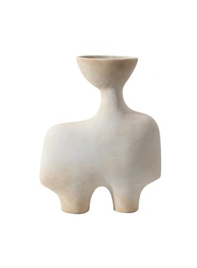 黑白简约创意侘寂风手工陶瓷装饰摆件客厅桌面样板间售楼部软装