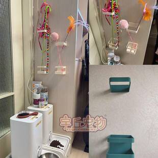 逗猫棒桶收纳猫咪玩逗猫棒收纳层架挂猫式逗棍存112964放架具储物