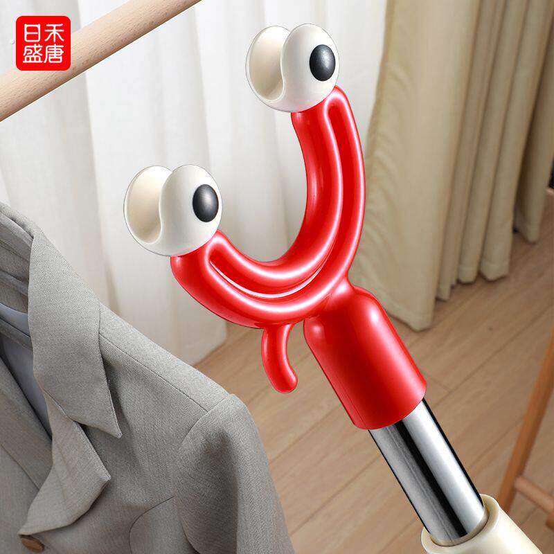 撑衣杆家用伸缩一根叉丫宿舍晒衣服的衣架杆子凉取挑衣叉挂