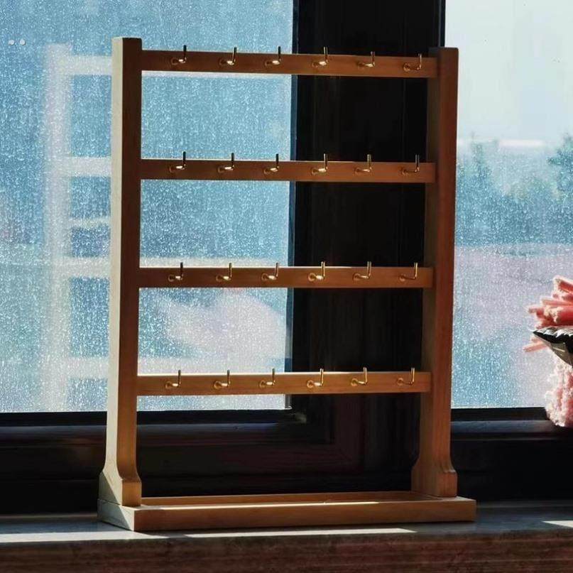 实木带钩首饰展示架小饰品挂架挂钩耳环展示架手錬手串收纳层架子,饰品/流行首饰/时尚饰品新,首饰展示架,淘宝优惠券,粉丝福利购,淘宝优惠卷