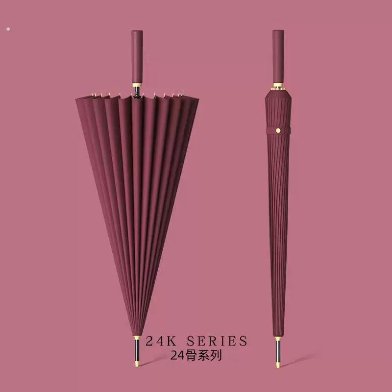 德国72骨自动长柄雨伞男士商务加固抗风直杆伞女简约大号暴雨家用