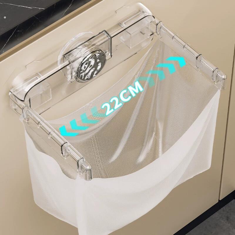 吸盘垃圾袋支架可折叠壁挂式厨房垃圾桶挂塑料袋神器垃圾袋挂支架图片