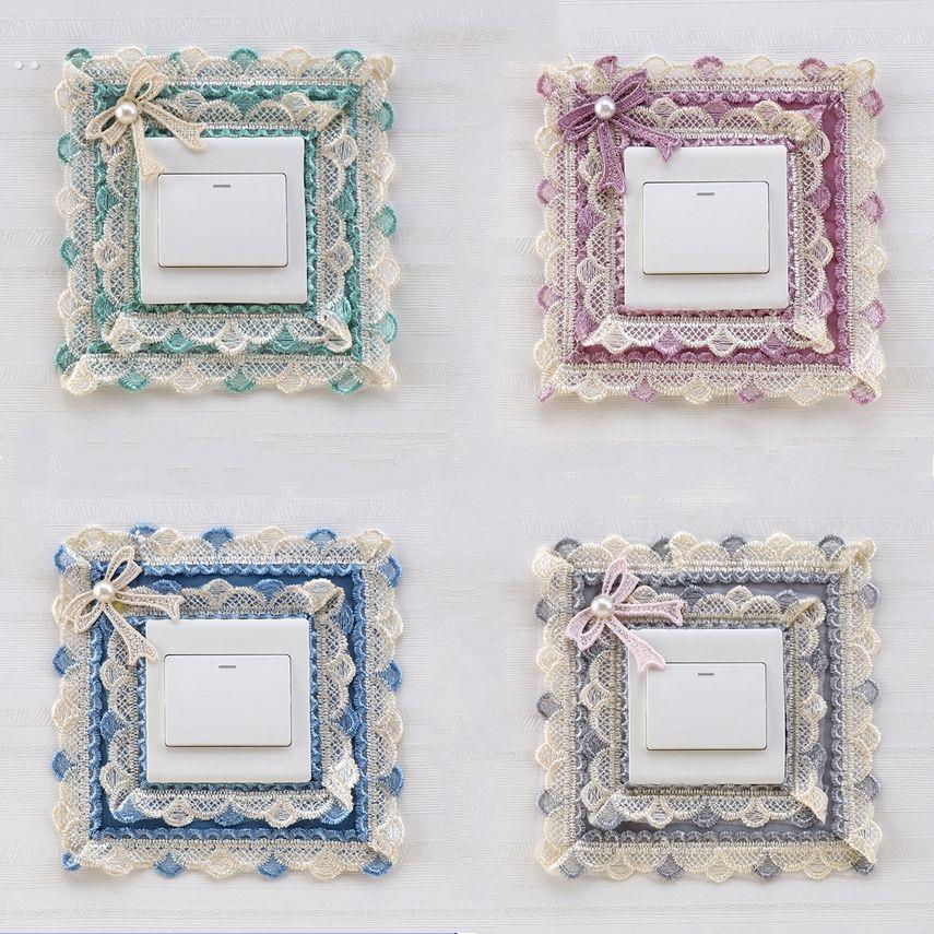 开关保护套边框简约开关保护套免粘贴墙贴插电口装饰插座贴开关套