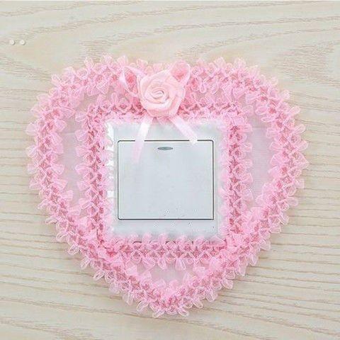 开关保护套开关贴墙贴布艺蕾丝插座贴创意韩式简约现代欧式装饰套