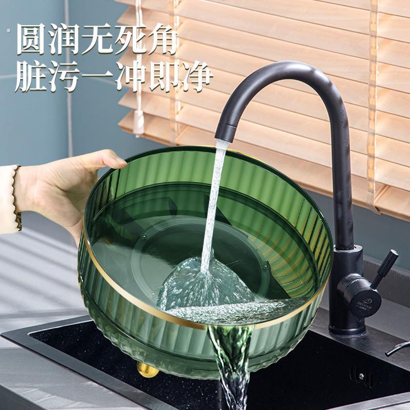 厨房置物架家用调味用品盒子收纳层架旋转调味罐架子放杂物收纳整