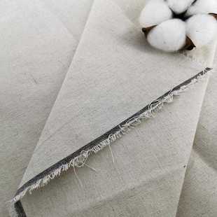 直销新款5147涤麻布优涤亚麻棉胚布亚麻素色桌布灯罩箱包鞋材抱枕