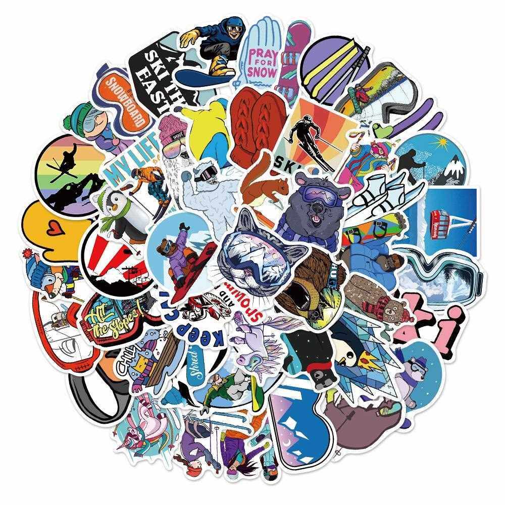 直销新款50张单双板滑雪涂鸦贴纸户外冒险运动SKI护目镜文具装饰,文具电教/文化用品/商务用品,贴纸/立体贴纸,淘宝优惠券,粉丝福利购,淘宝优惠卷