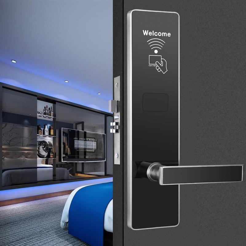 酒店门锁磁卡感应锁公寓card出租房智能电子宾馆刷卡锁门禁一体锁