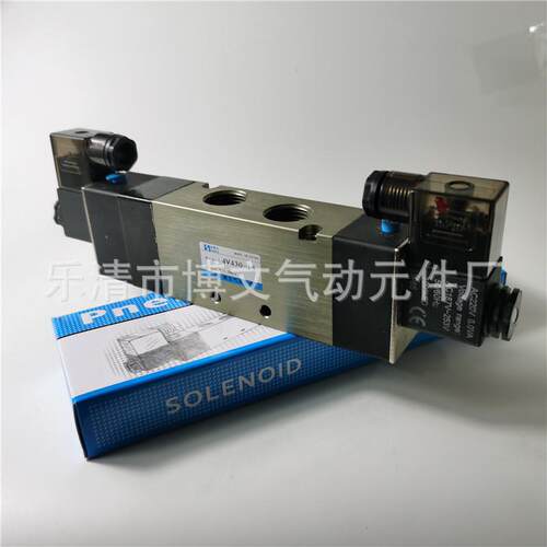 精品/普通/电磁阀4V430C-15 AC220V DC24V三位五通中封式