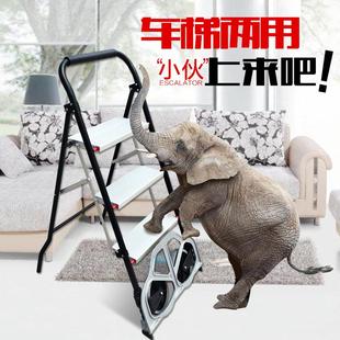 多功能折叠手推车老虎车合梯子折叠家用两用小梯子人字梯拉货推车