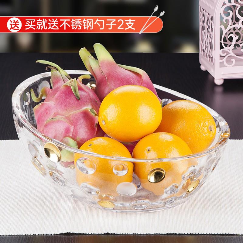 小果碗玻璃斑点甜品糖果碗小巧精致客厅茶几餐厅收纳摆件家用商用