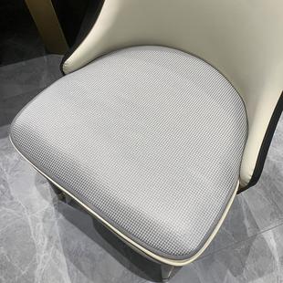 餐椅垫冰丝凉席餐桌椅子垫轻奢防滑透气凳子垫马蹄形坐垫定制 夏季