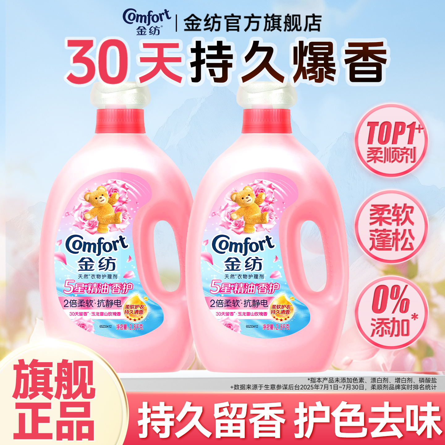 泰国进口hygiene柔顺剂金纺衣物护理柔顺剂