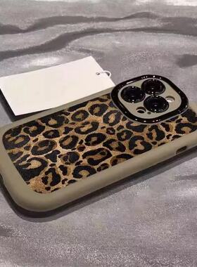 黄黑豹纹草莓适用于OPPO Reno15手机壳14PRO保护套reno13/12/10PRO+/9/8/7/6女oppoK12XK11/10X新款Sr17泡芙