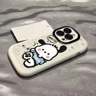 卡通小狗支架适用于OPPO Reno15手机壳14PRO保护套reno13/12/10PRO+/9/8/7/6女oppoK12XK11/10X新款Sr17泡芙